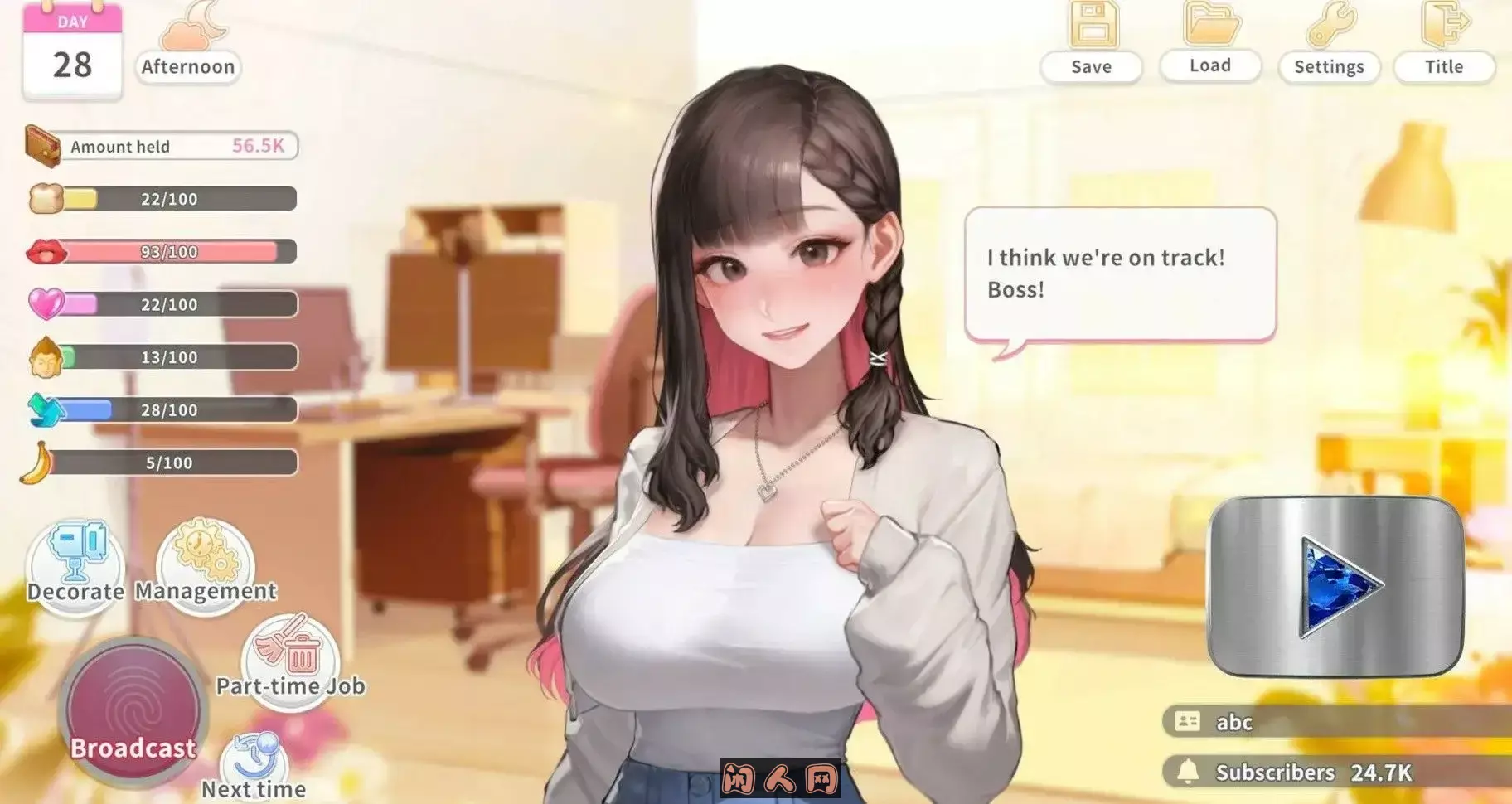 [养成互动SLG]直播开始！VTuber 训练Streaming ON! VTuber Training官中步兵版700M