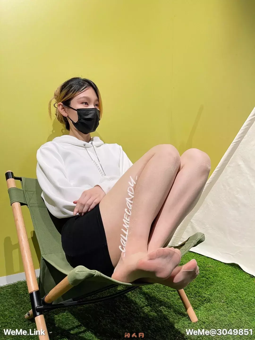 御姐女神@Callmecandy长腿模特丝袜美脚写真合集