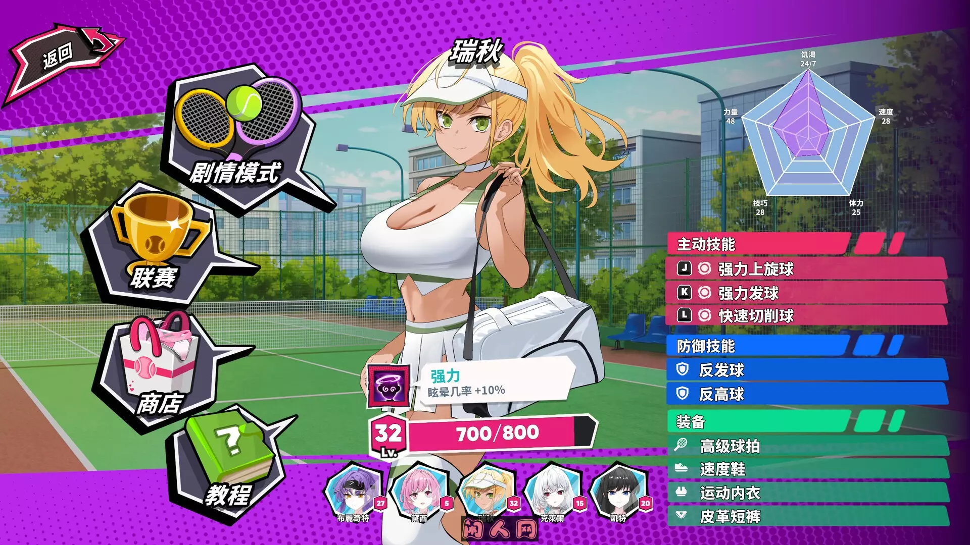 网球天使TENNIS ANGELS EX V1.0 STEAM官方中文步兵版1.50G