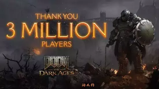 毁灭战士：黑暗时代玩家数突破300万，增速超〈永恒〉7倍！