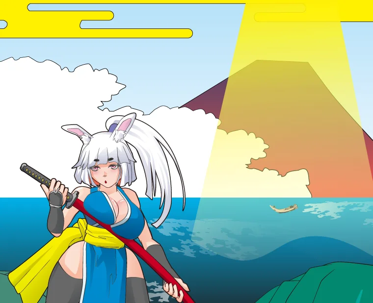 [RPG游戏]萝老太婆兔耳武士 ロリババアウサ耳サムライ AI汉化版250MB