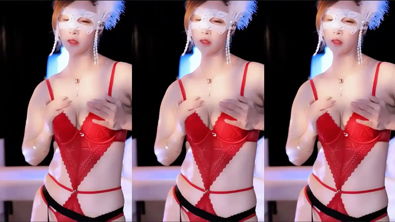 网易CC主播@沐妍定制蕾丝舞蹈视频无水